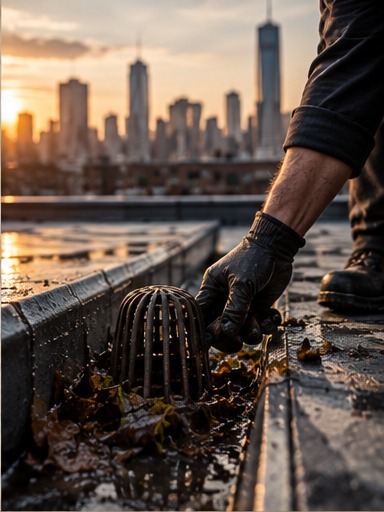 Roof drain maintenance